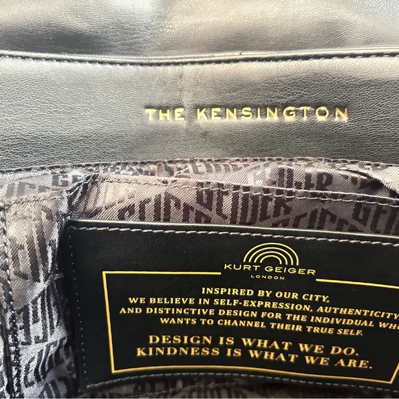 Kurt Geiger Black Quilted XXL Kensington Bag - Picture 5 of 8